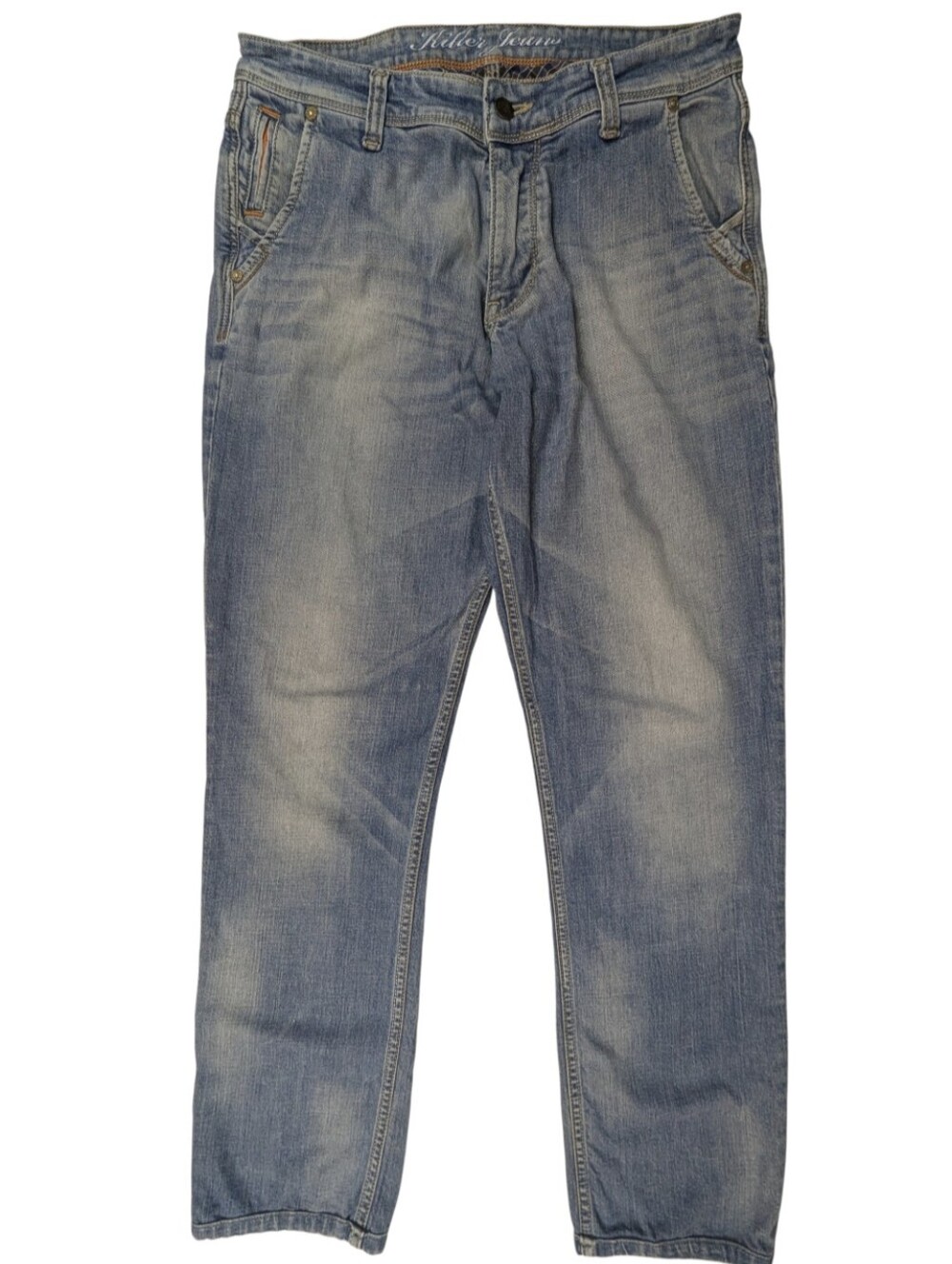 ​Killer Jeans Men's 34 Stretch Medium Wash Straight Slim Fit Denim